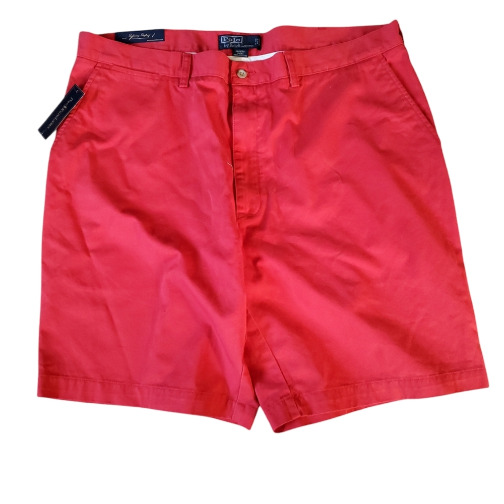 Mens Polo Ralph Lauren red shorts waist size 40